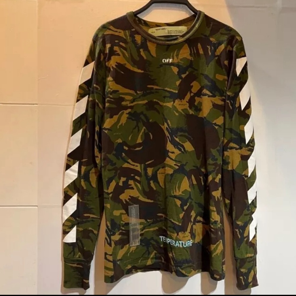 Off-White Camouflage Long Sleeve Tee Size XL